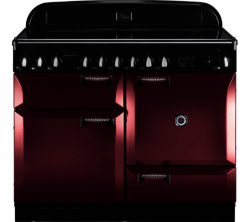 RANGEMASTER  Elan 110 Electric Range Cooker - Cranberry & Chrome
